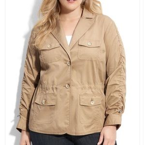 plus size safari jacket